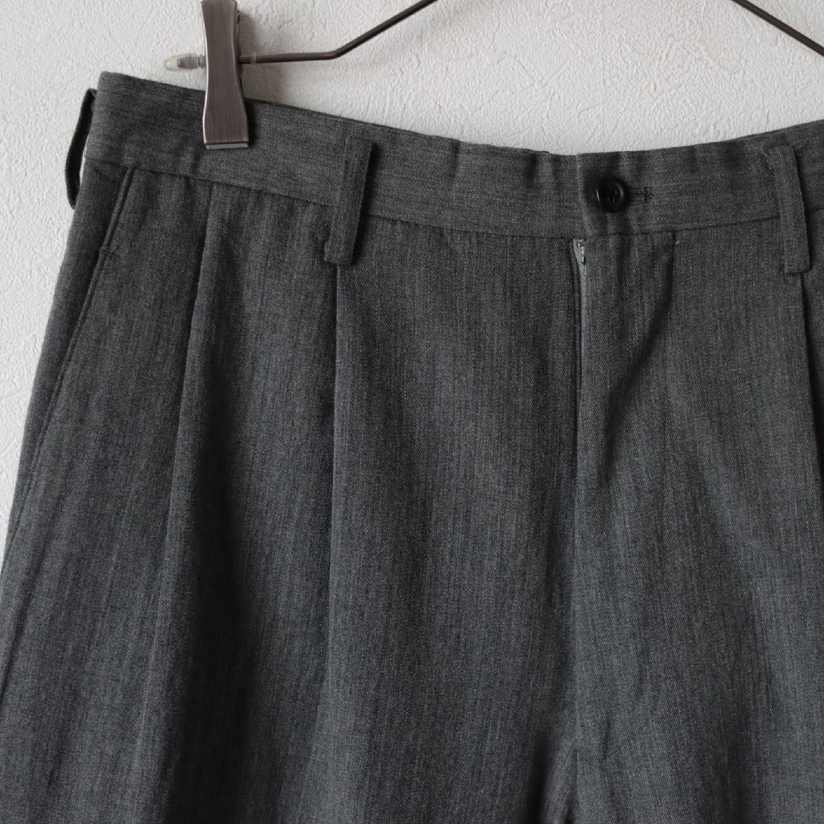 90s Y's for men ワイド スラックス パンツ グレー / ワイズ ヨウジ