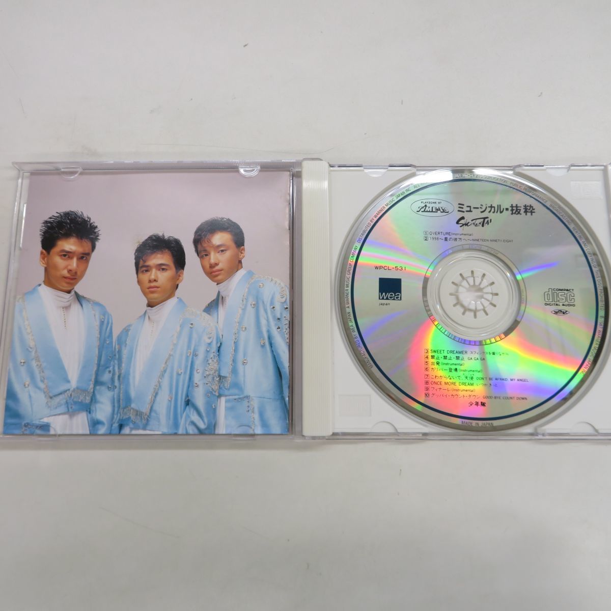 ゆE2190○CD 帯付 美品少年隊 PLAYZONE'87 ミュージカル TIME-19