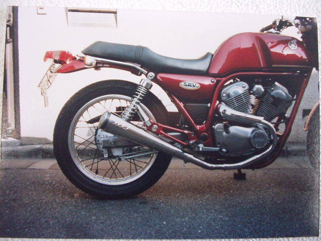バイク srv250 ルネッサ スーパートラップマフラー 2in2 ロング