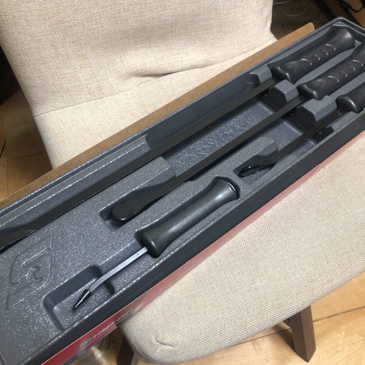 スナップオン 訳有り オレンジ プライバーセット 貫通タイプ 4本