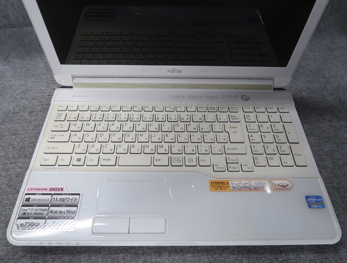 LIFEBOOK 富士通 Core i7 AH53⁄K i7-2670QM 4GB 2670QM FMV ⁄ Core-i7搭載