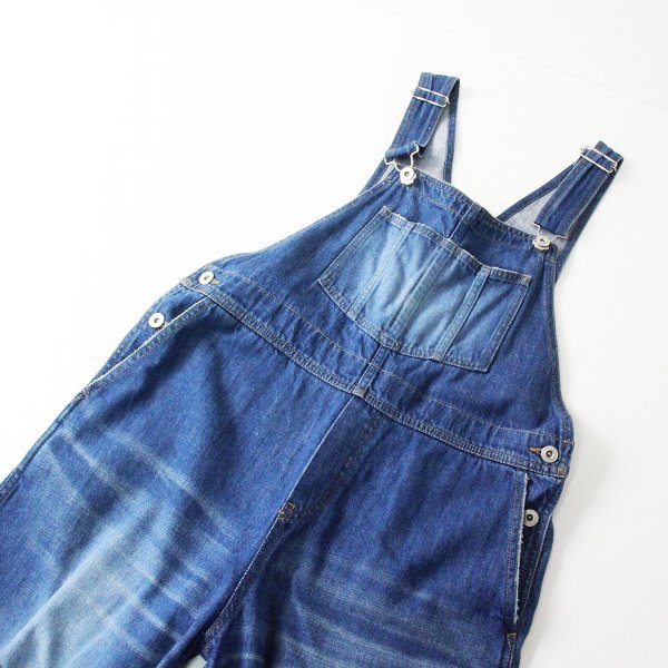 2019SS Lois CRAYON ロイスクレヨン デニムオーバーオール M/ブルー サロペットパンツ カットオフ【2400013295116】