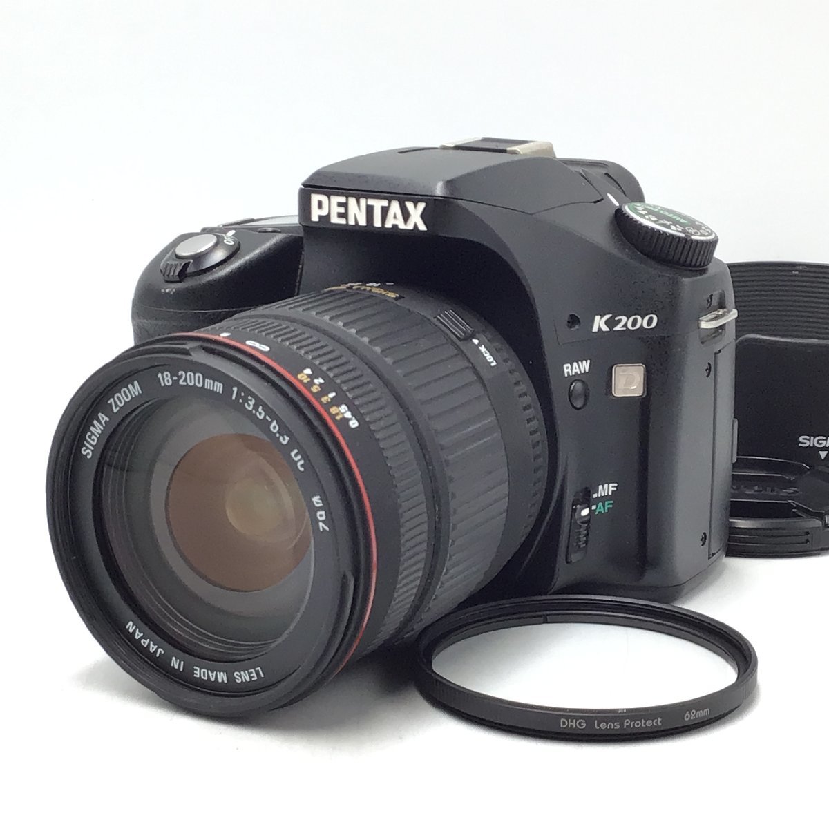  カメラ デジタル一眼レフ セット品 PENTAX K200 / SIGMA ZOOM 18-200mm F3.5-6.3 DC ジャンク品 0783HJ(ペンタックス)｜売買されたオークション情報、yahooの商品情報をアーカイブ公開 - オークファン ペンタックス