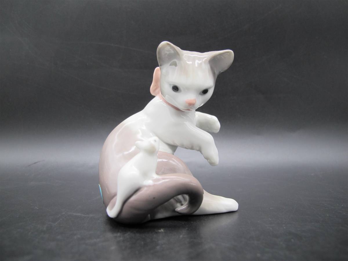 美品】リヤドロ LLADRO 驚いた仔猫ちゃん 5236 フィギュリン 驚いた