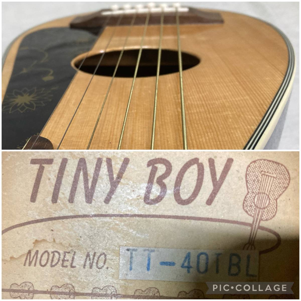 TINY BOY TT-40 TBL 改アコースティック トラベルギター(本体)｜売買
