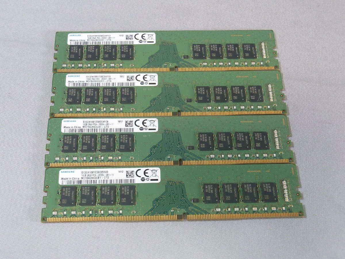 B34390 O-04117 PC4-2666 DDR4メモリー 16GB 4枚セット デスクトップ用
