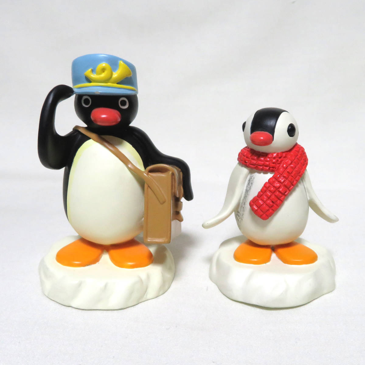 ピングー 置物 セット PINGU 風船 ベッド ピンガ ポリレジン 人形 