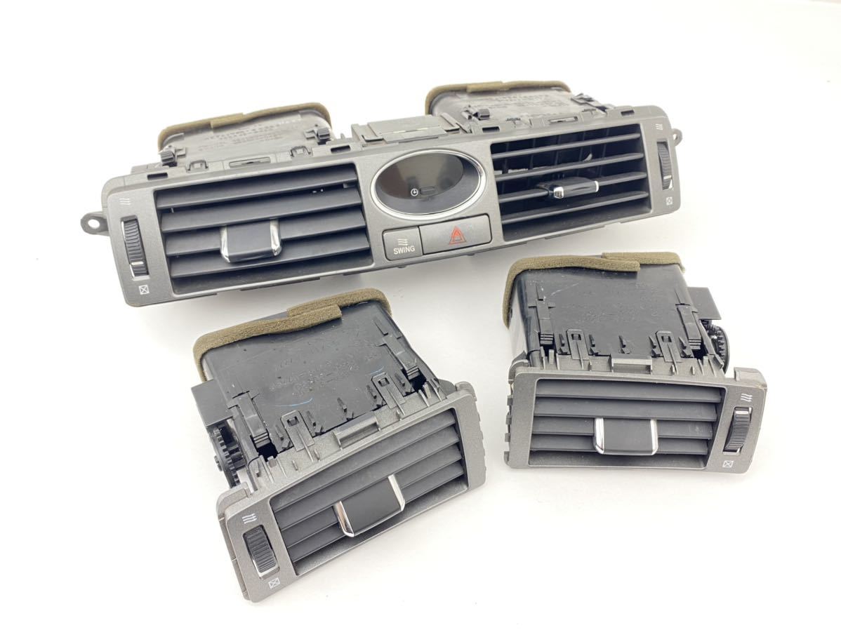 管k230411-0309 18 マジェスタ エアコン ルーバー 吹出口 クロック ハザード スイッチ 内装 UZS 186 187 クラウン (10)