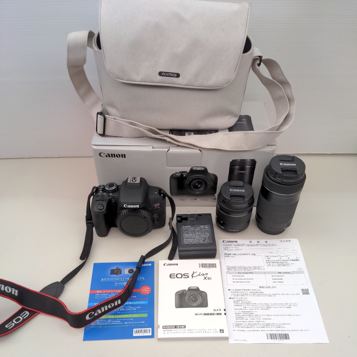 Canon　キャノン　EOS Kiss X9i+EF-S18-55mm IS STM EF-S55-250mmIS STM kit 　u479
