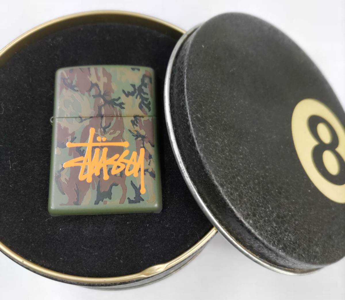 STUSSY ZIPPO ステューシー 迷彩 エイトボール缶付き(Zippo)｜売買され 