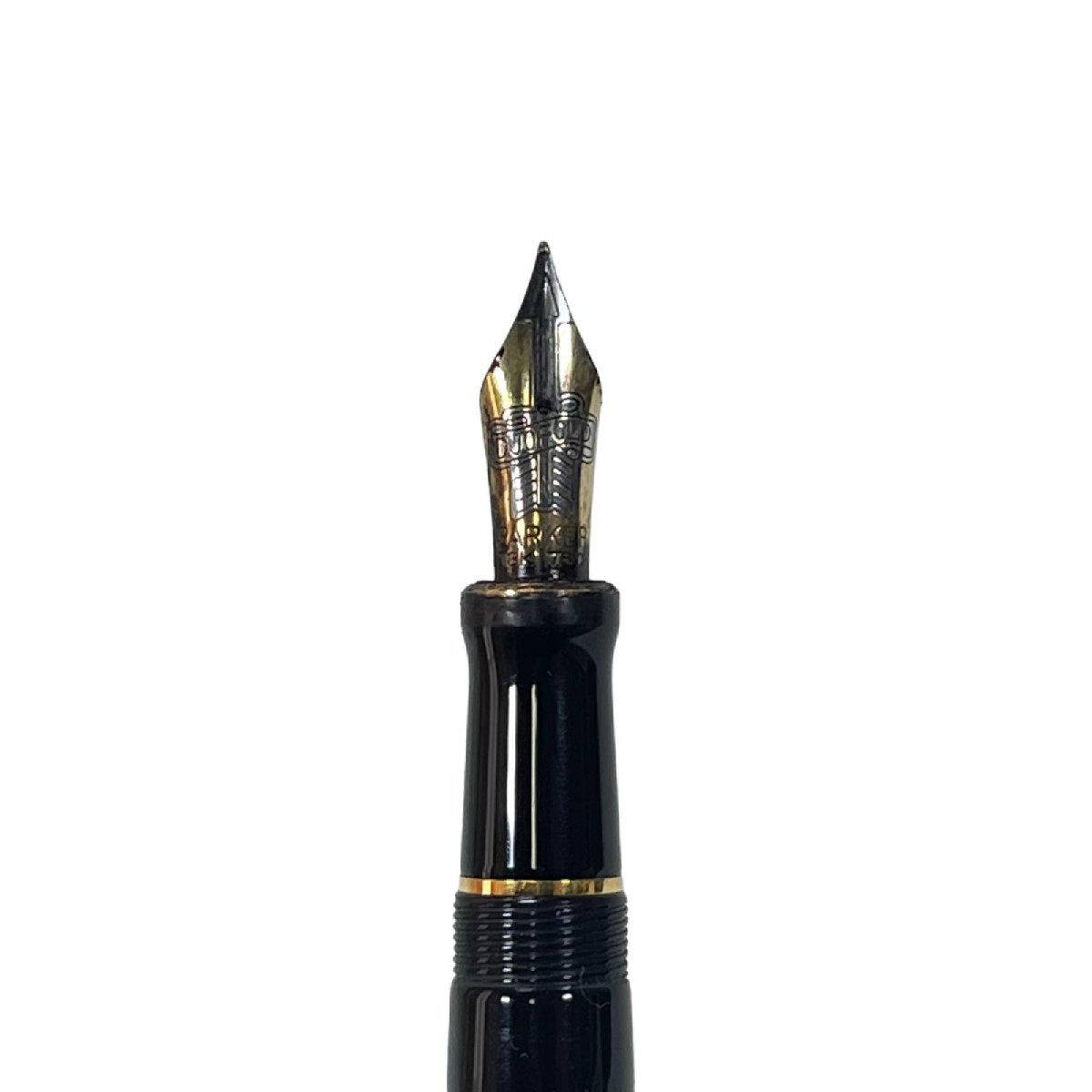 d*3様 PARKER 万年筆 18K 750 ペン先 F ブラック ゴールド PARKER