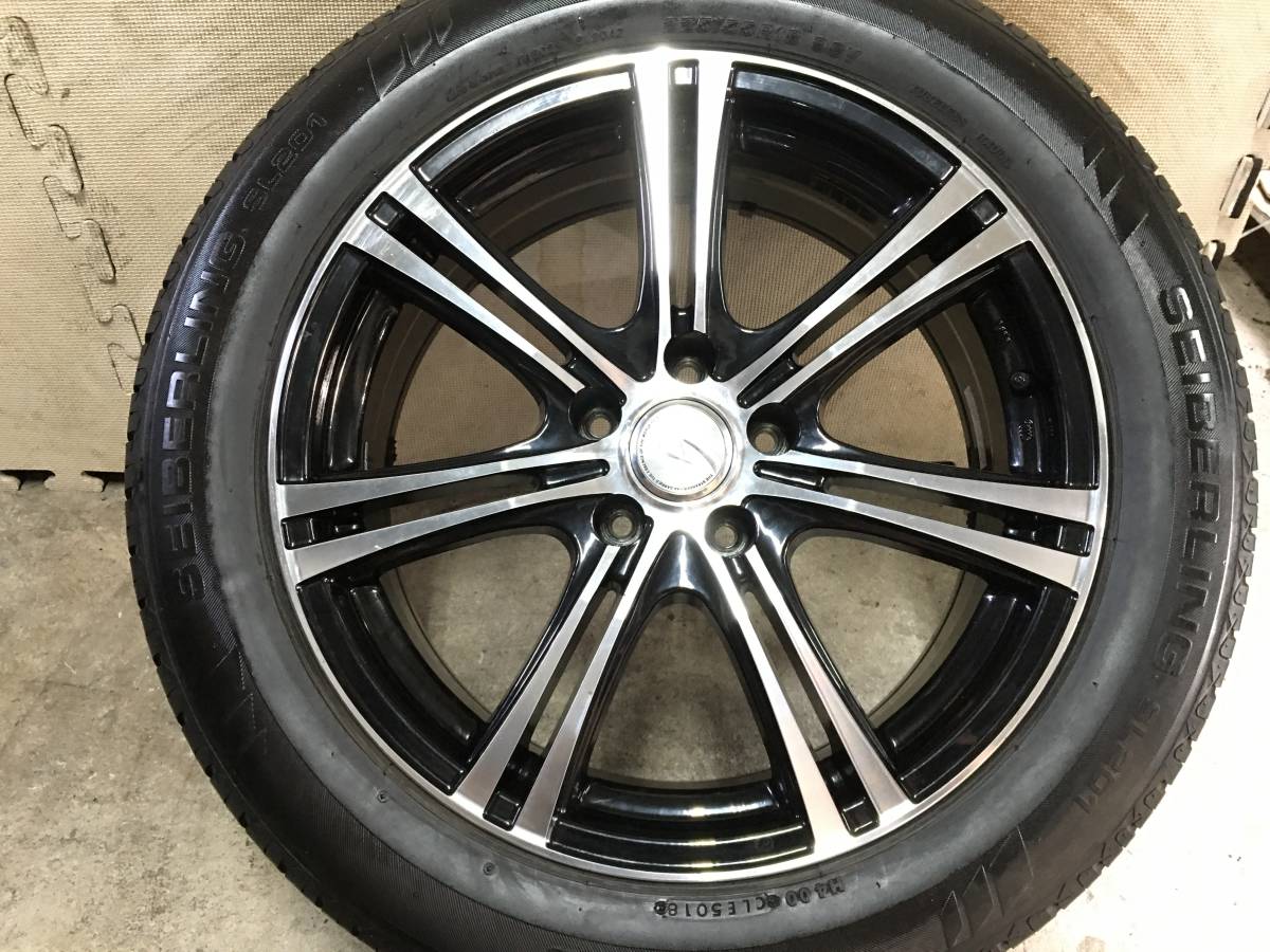 18×7.5J+38 PCD114.3 5H】STRANGERアルミホイール【225/55R18】溝有 