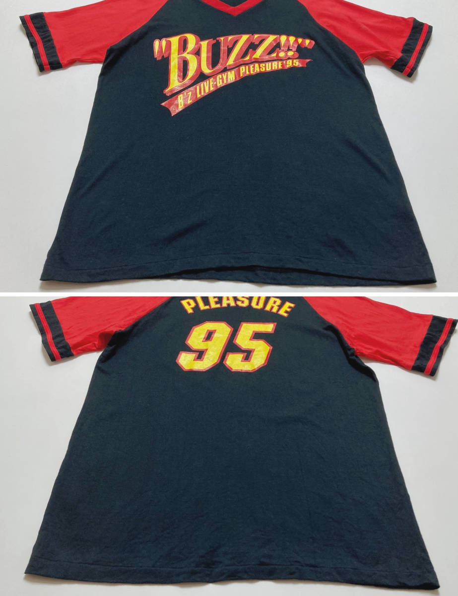 B'z Live-Gym Pleasure '95 BUZZ!! ツアーTシャツ