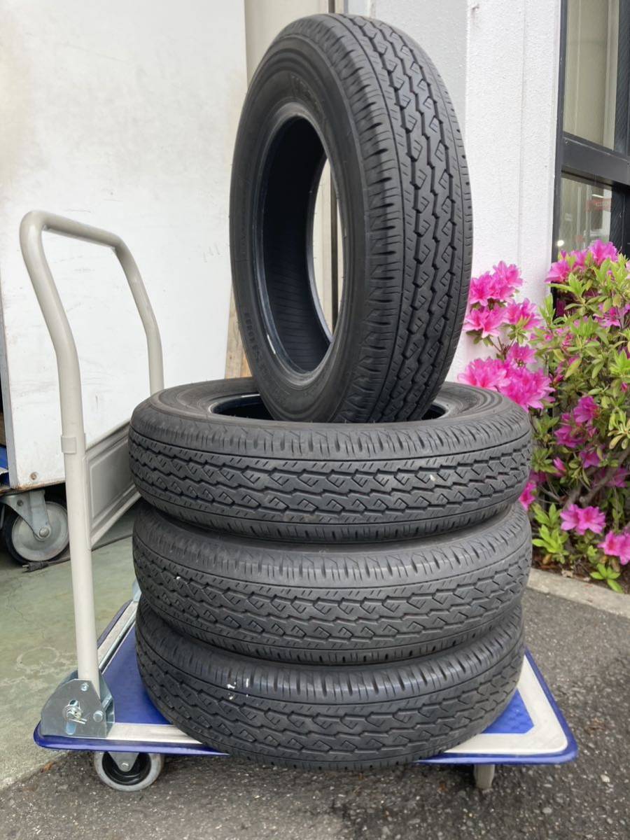 155／80R14 ブリヂストン　サマータイヤ　4本セット　2019年製　貨物車用