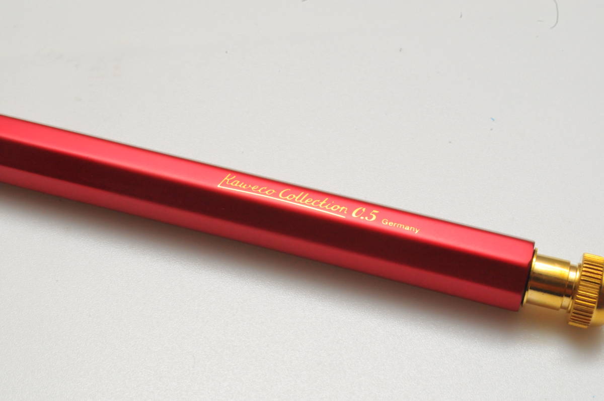 カヴェコスペシャルレッドシャープペンシル0.5mm 箱付き ☆ほぼ未使用