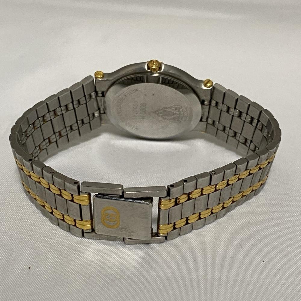 ICH【中古品】 GUCCI グッチ 9000m コンビ 時計 ゴールド デイト