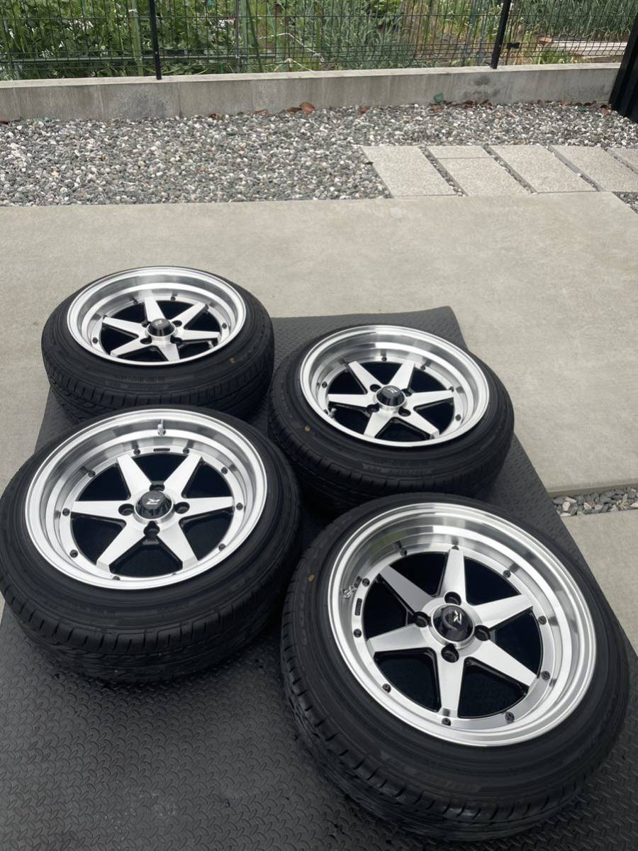 超美品、ロンシャン風？スポーク PCD100 4H 8j +20 165 55 15 バリ山 