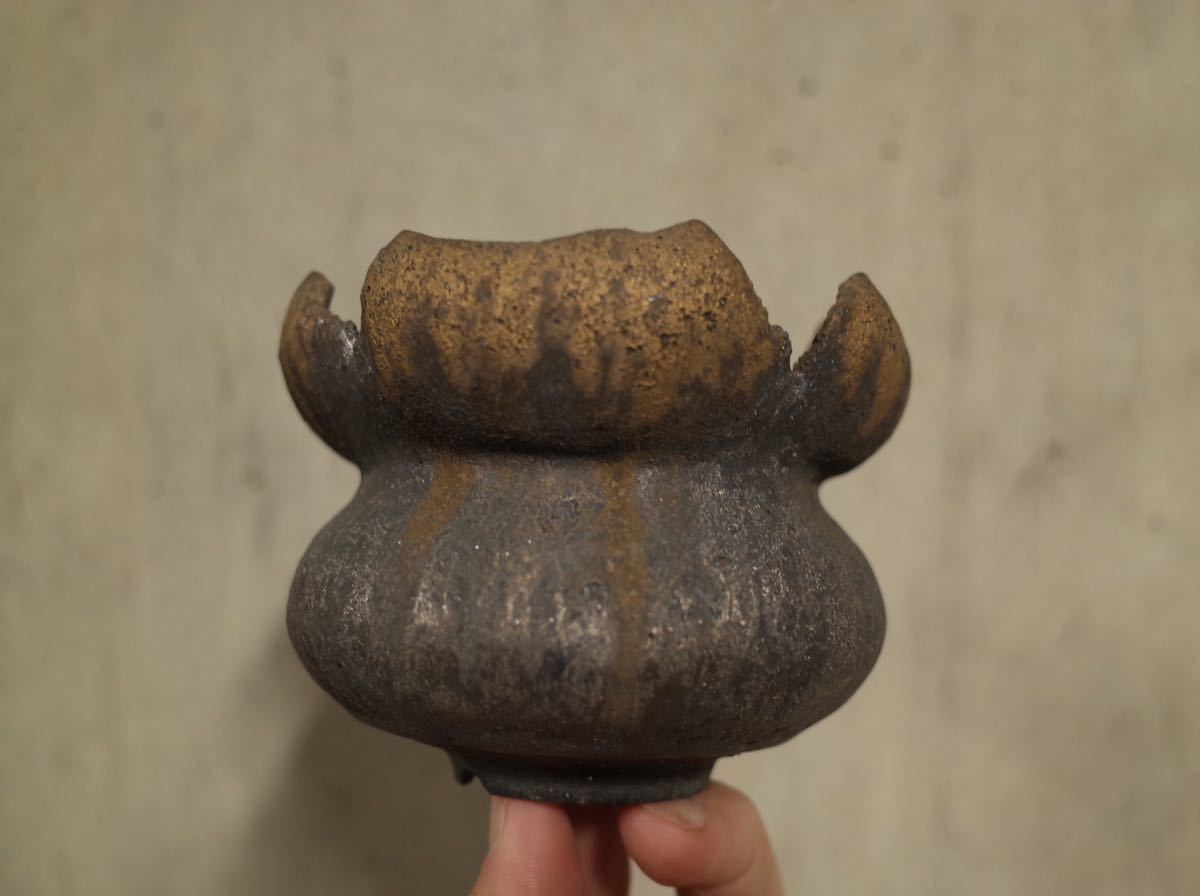 細川政己 大鉢 陶器鉢 Y鉢 yellgreen セール，最新作 細川政己 浅鉢