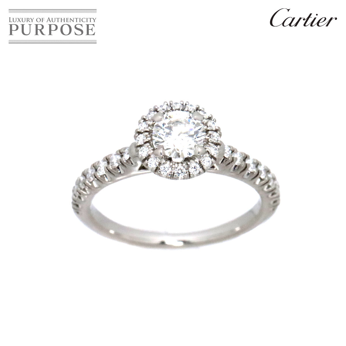 カルティエ Cartier デスティネ リング ダイヤ 0.41ct G/VVS2/3EX #49