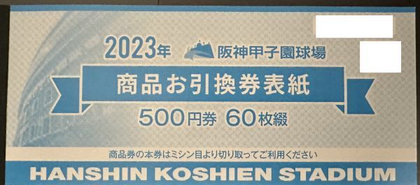 阪神甲子園球場 商品お引換券 2025年 商品お引換券500円×