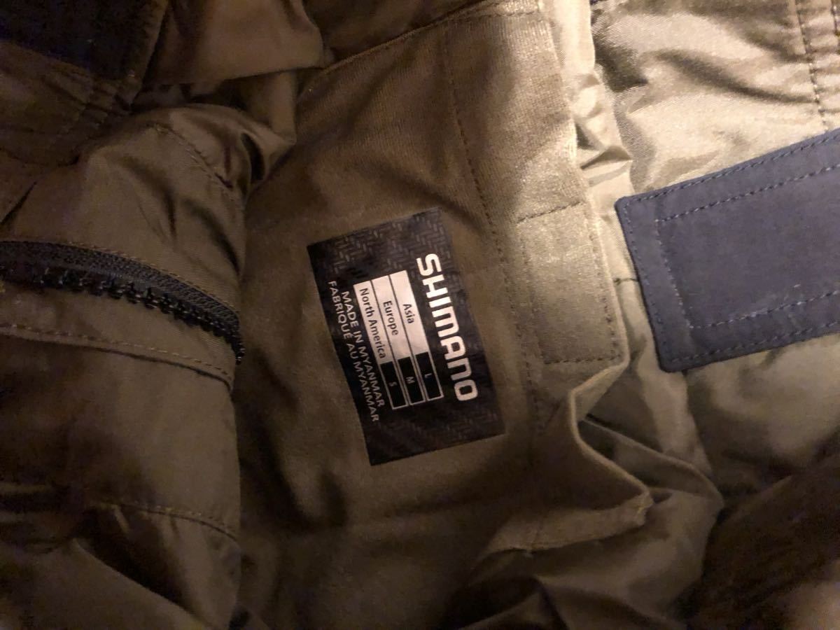 シマノ SHIMANO 上下セット 防寒着 ドライシールド 美品 Lサイズ