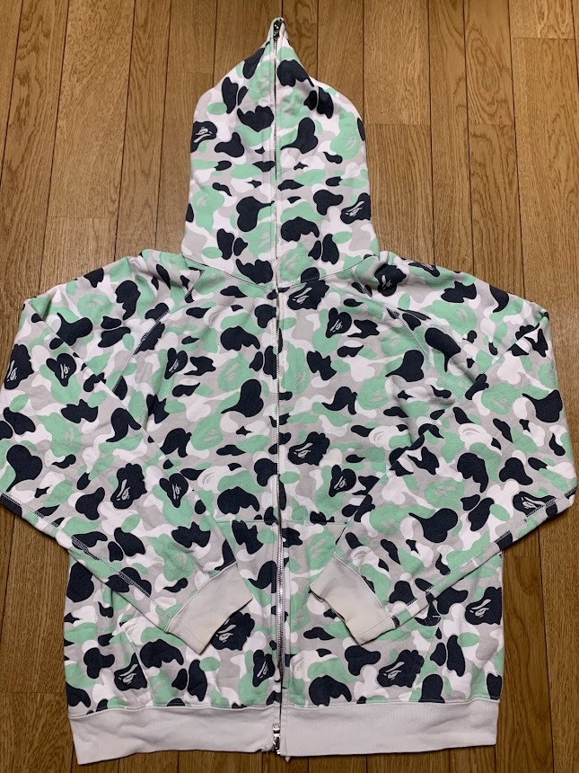  M Aomori city camo OG Vintage NIGO BAPE zip hoodie エイプ ベイプ 都市限定 青森 ビンテージ パーカー フーディー レア(スウェットシャツ、トレーナー)｜売買されたオークション情報、yahooの商品情報を 男性用