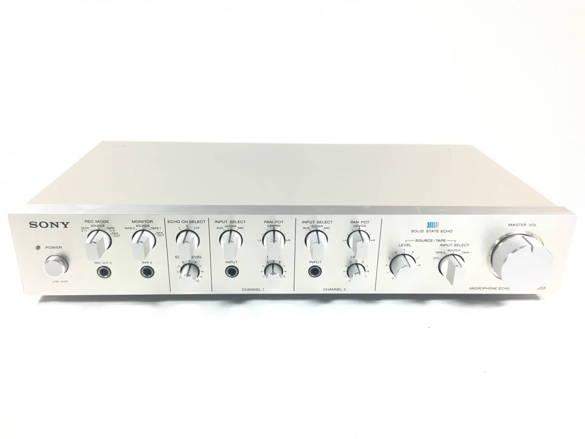 SONY MX－555 マイクロフォン エコー ミキサー マイク