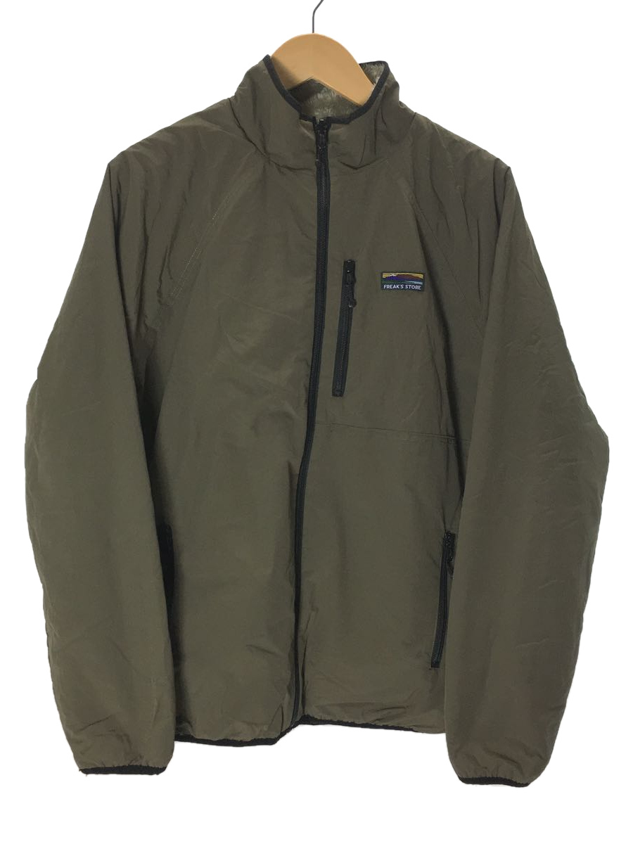 FREAK’S STORE◆ナイロンフリースリバーシブルブルゾン/M/ポリエステル/カーキ/1251248900654