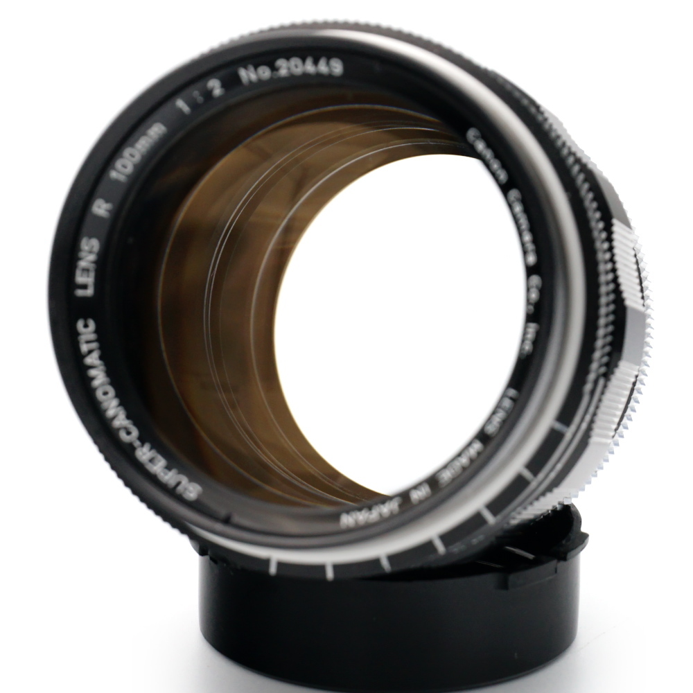 レア 動作品 Canon SUPER-CANOMATIC R 100mm F2 1:2 中望遠 単焦点 ケース