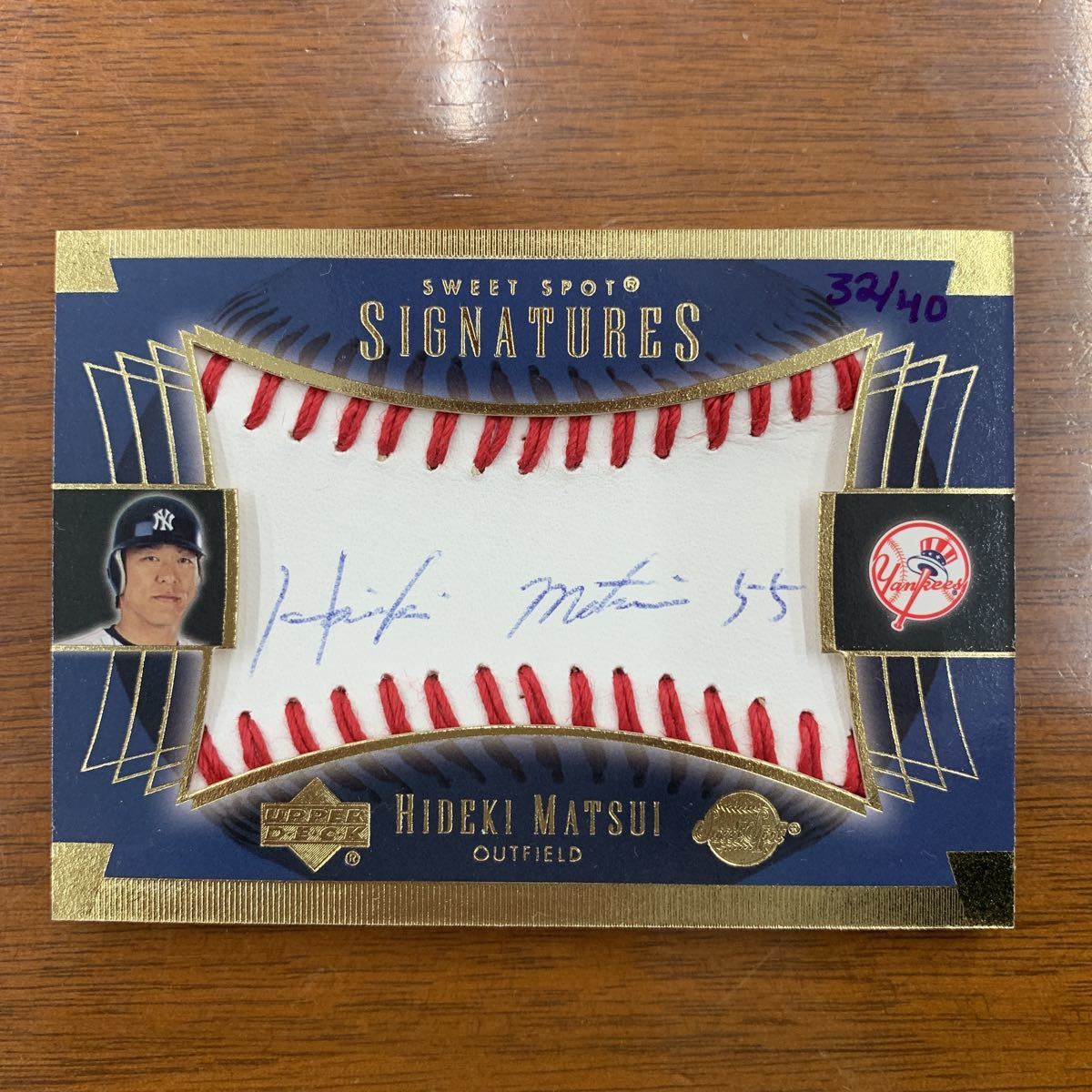 松井秀喜 UPPER DECK 直筆サインカード HIDEKI MATSUI(2002年～)｜売買 