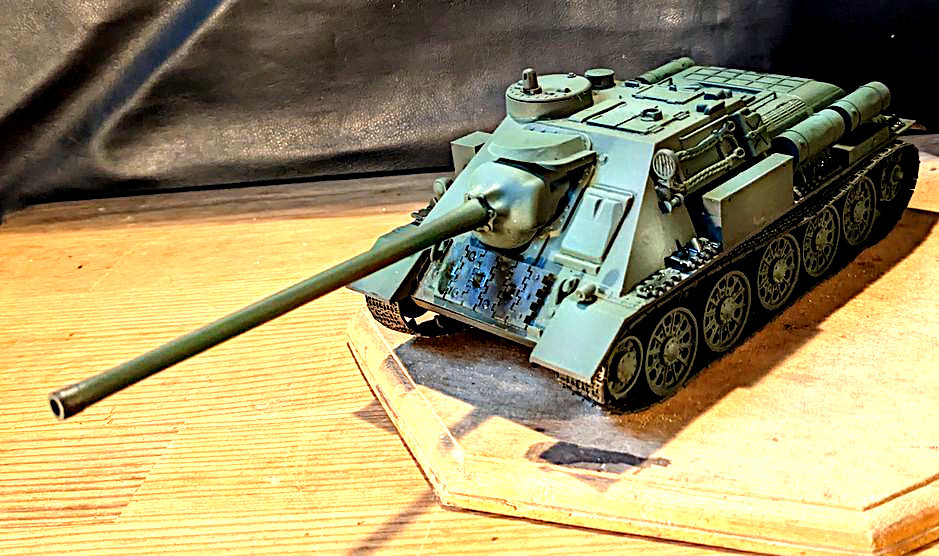 レア完成品 1/35タミヤ ソビエト陸軍自走砲 SU-100 ジェーコフ(完成 