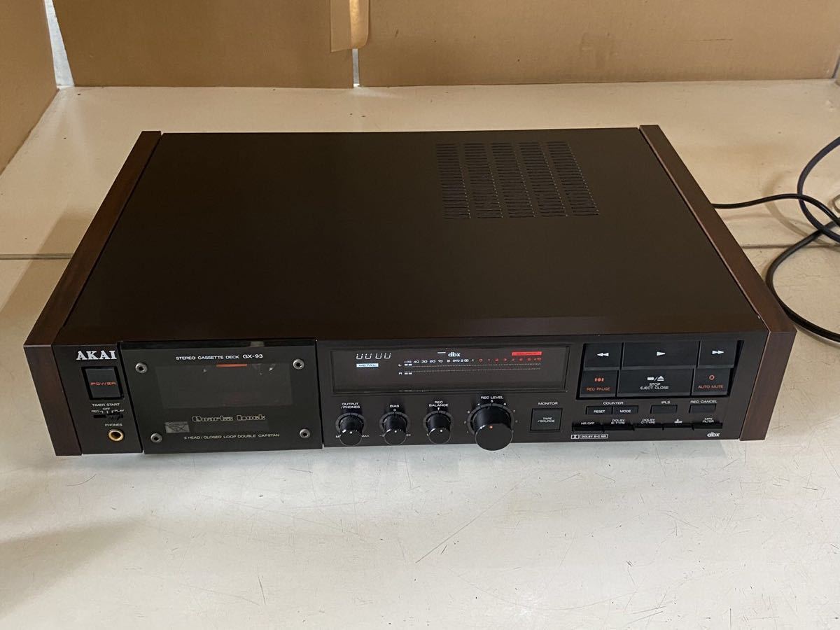AKAI アカイ カセットデッキ GX-93 通電/ジャンク
