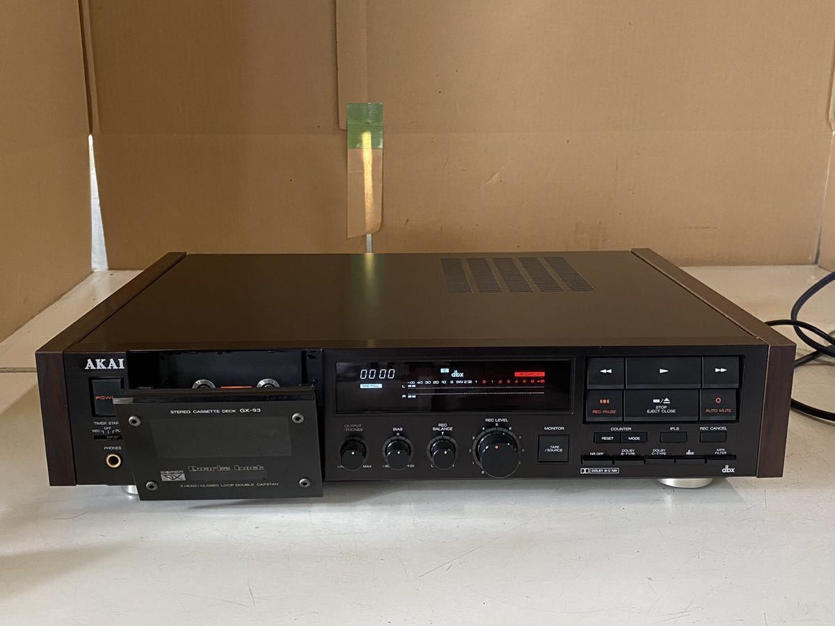 AKAI アカイ カセットデッキ GX-93 通電/ジャンク
