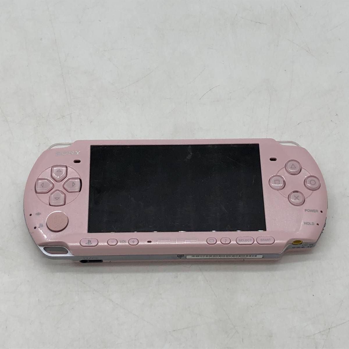15980)∞【1円～】PSP本体＋ソフト(ケースなし)セット PSP 3000 ピンク 