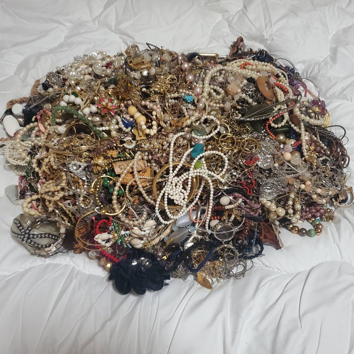 1【総重量約23.6kg】メッキ大量まとめ アクセサリー ネックレス リング