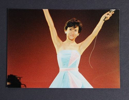 希少 当時物 岡田有希子さん コンサート 生写真 E判 ドレス 昭和 