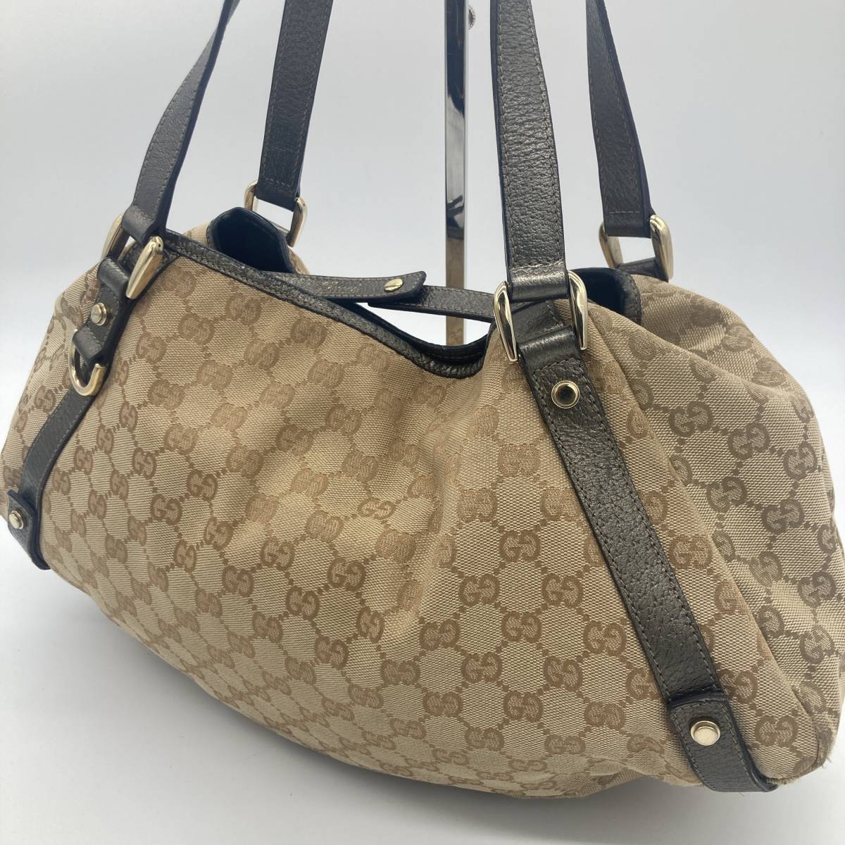 グッチ GUCCI 1円 ワン 1円〜激レアGUCCI ハンド トートバッグ レザー 