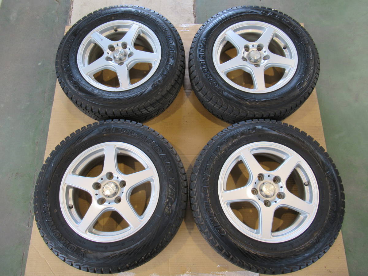 4WD系 175/80/R15 WedsアルミGEOLANDARタイヤ4本1セット 15×5 1/2JJ 5H 