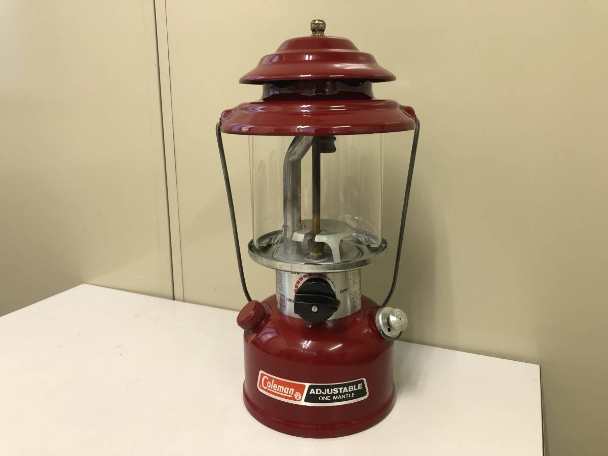 Coleman One Mantle Lantern Red 286A 0 Adjustable 286A-700 VTG