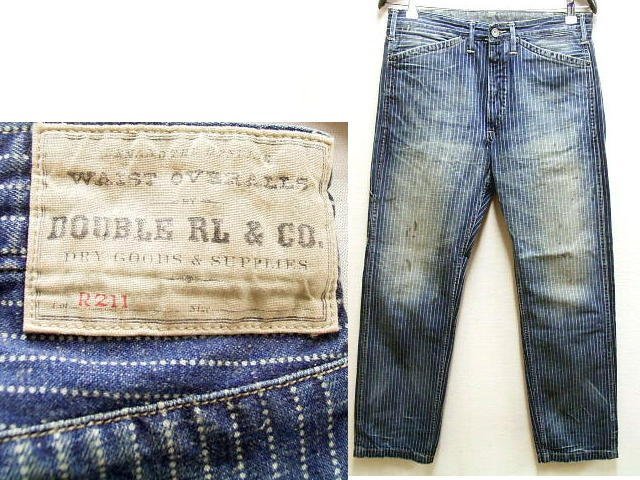 即決[W31]未使用品 RRL 21SS R211 ウォバッシュ ストライプ WABASH ペインターパンツ 782825775001 MNRRPNT14G20034■2012