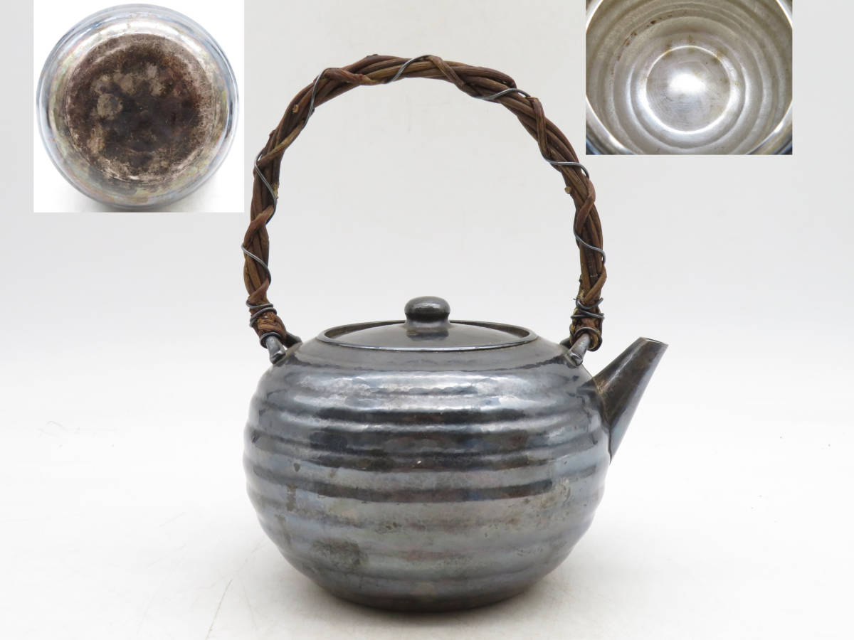 silver 純銀急須 純銀湯沸 teapot tea kettle 銀製品 銀瓶 純銀 湯沸