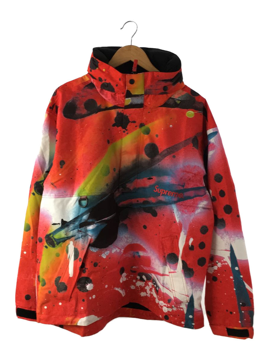 Supreme◆マウンテンパーカ/XL/ゴアテックス/RED/総柄/20SS/GORE-TEX Anorak