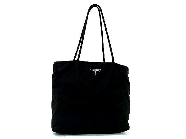 1円 PRADA プラダ テスートナイロン トートバッグ ショルダー 肩掛け