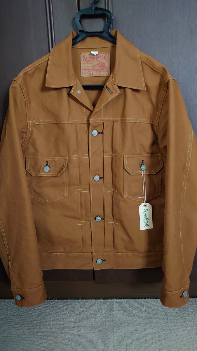 シュガーケーン SUGAR CANE ブラウンダックジャケット SC14602 セカンド ジージャンタイプ 1953モデル 13oz. size40