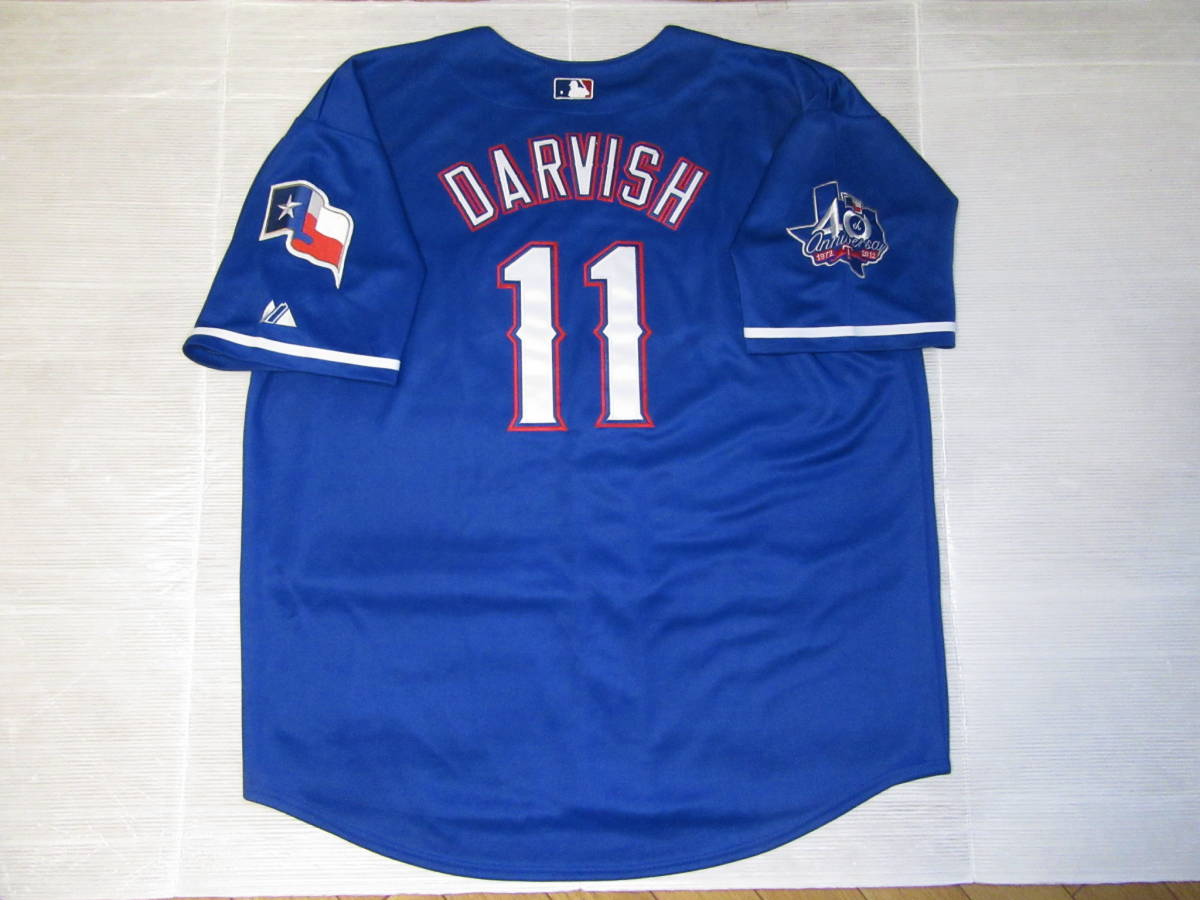 majestic製★テキサス・レンジャース ＃11 ダルビッシュ投手オーセンティックユニフォーム 52サイズ（元：日本ハム）