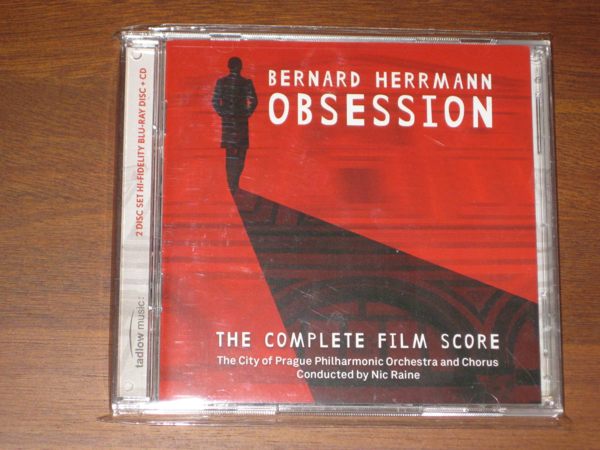 BERNARD HERRMANN バーナード・ハーマン & CITY OF PRAGUE PO & CHORUS/ OBSESSION 2015年発売 CD + Blu-ray 輸入盤