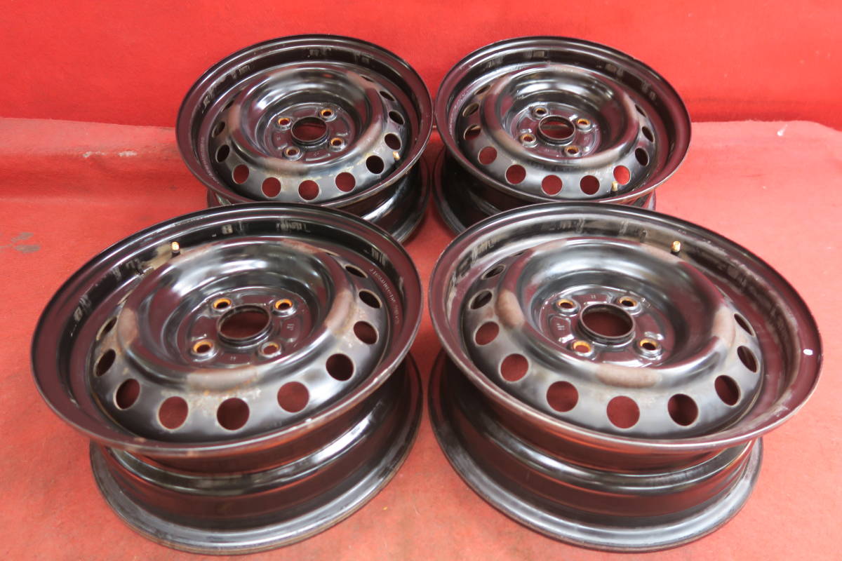 スチール ホイール 4本 トヨタ シエンタ純正 14×5.5J 4穴 PCD100 +33