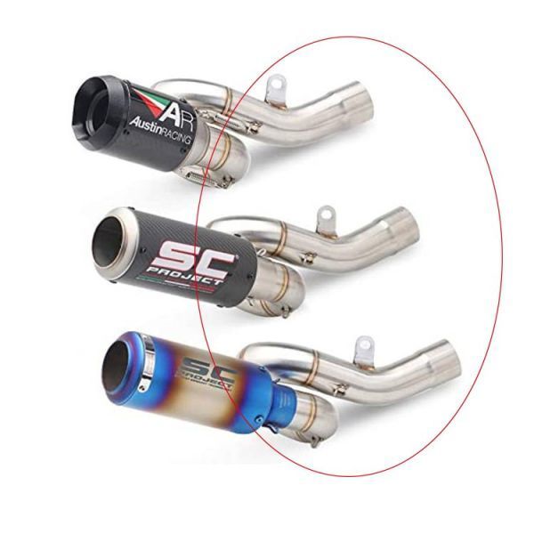 bk38オートバイ排気口 エキゾーストパイプ 中間パイプ カワサキ