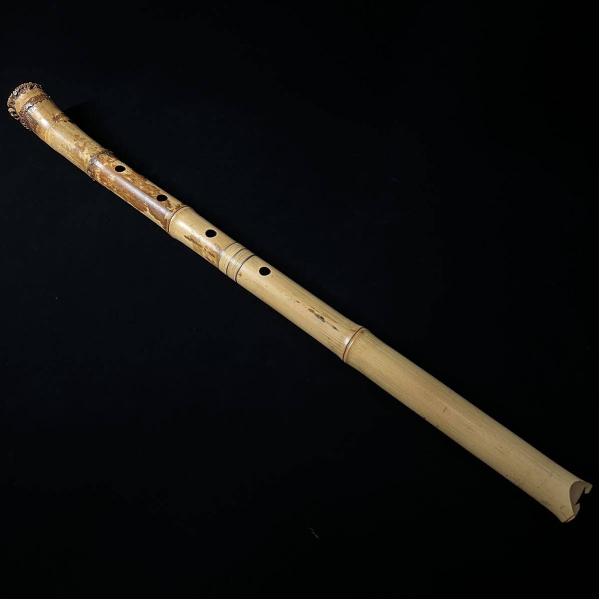 尺八 琴古流 在銘 中継ぎ緩み無し 二尺管 【在銘 翠勝】