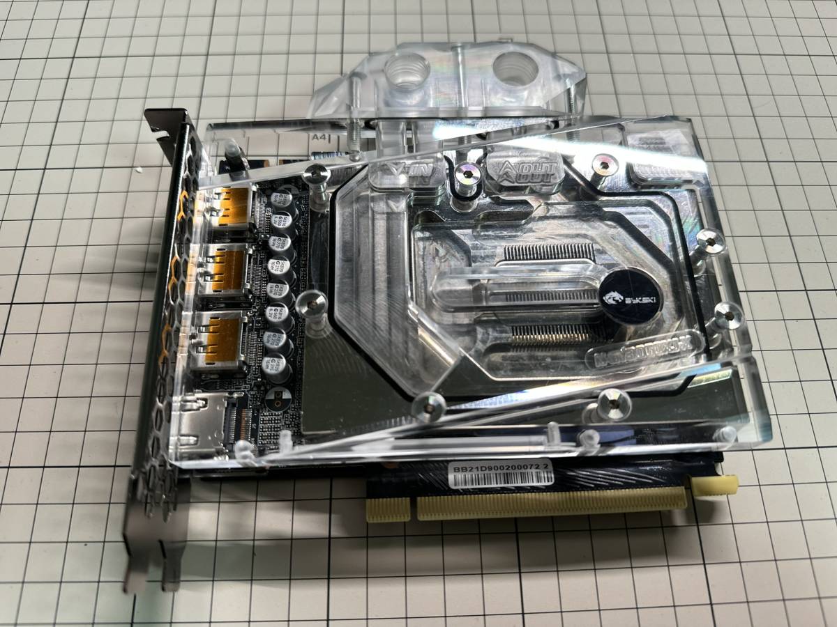 PALiT RTX3060ti DUAL OC 8GB BYKSKI 水冷ブロック付き